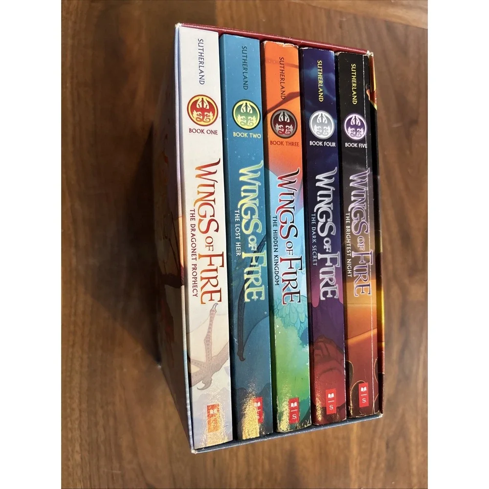 Wings of Fire Boxset, Books 1-5 by Tui T. Sutherland (2015, Trade Paperback /...